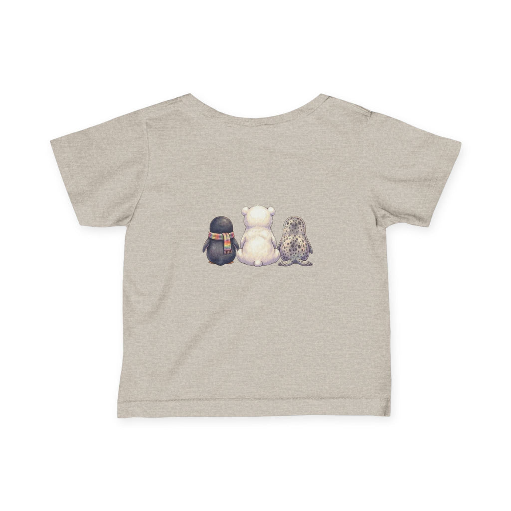 Infant Tee — Cute Polar Bear, Seal & Penguin Friends Baby Shirt ("My Besties")