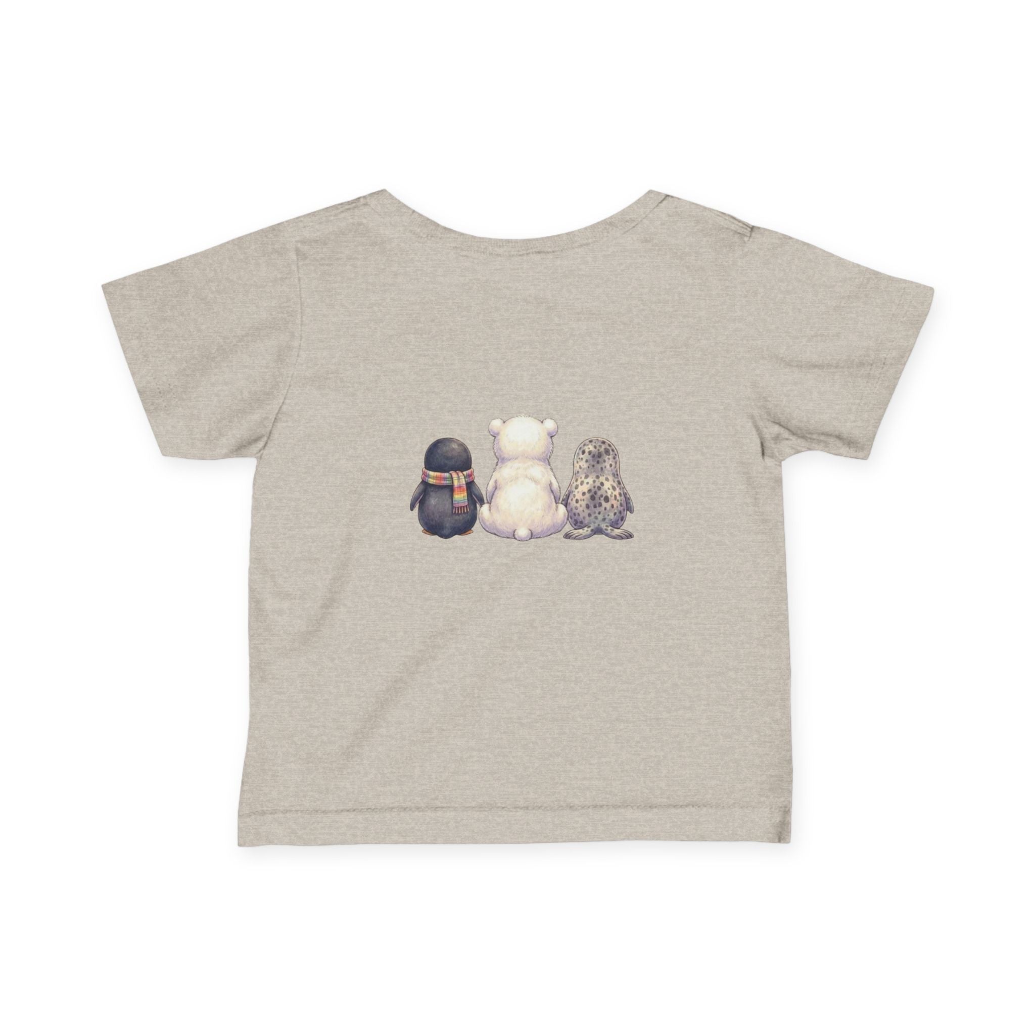Infant Tee — Cute Polar Bear, Seal & Penguin Friends Baby Shirt ("My Besties")