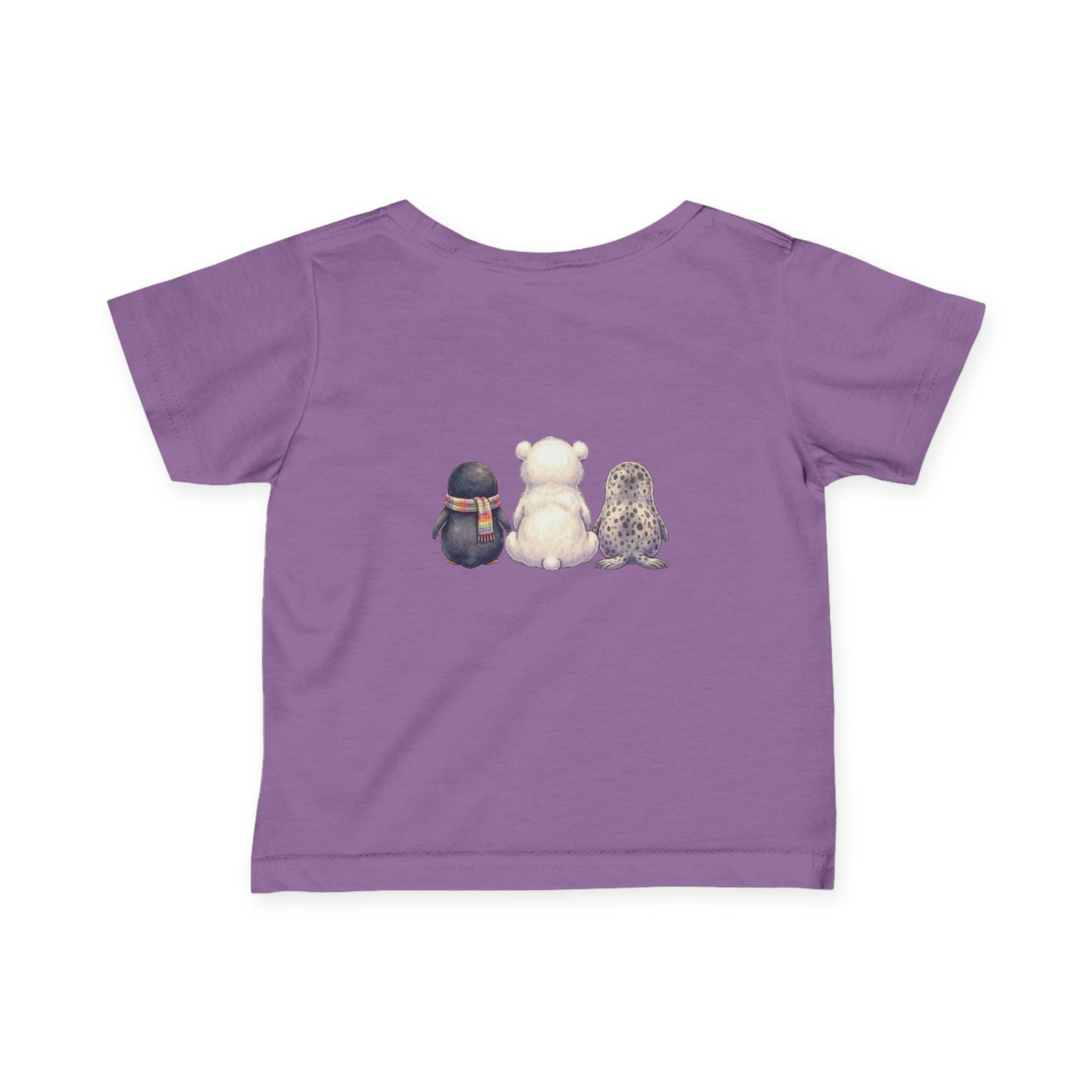 Infant Tee — Cute Polar Bear, Seal & Penguin Friends Baby Shirt ("My Besties")