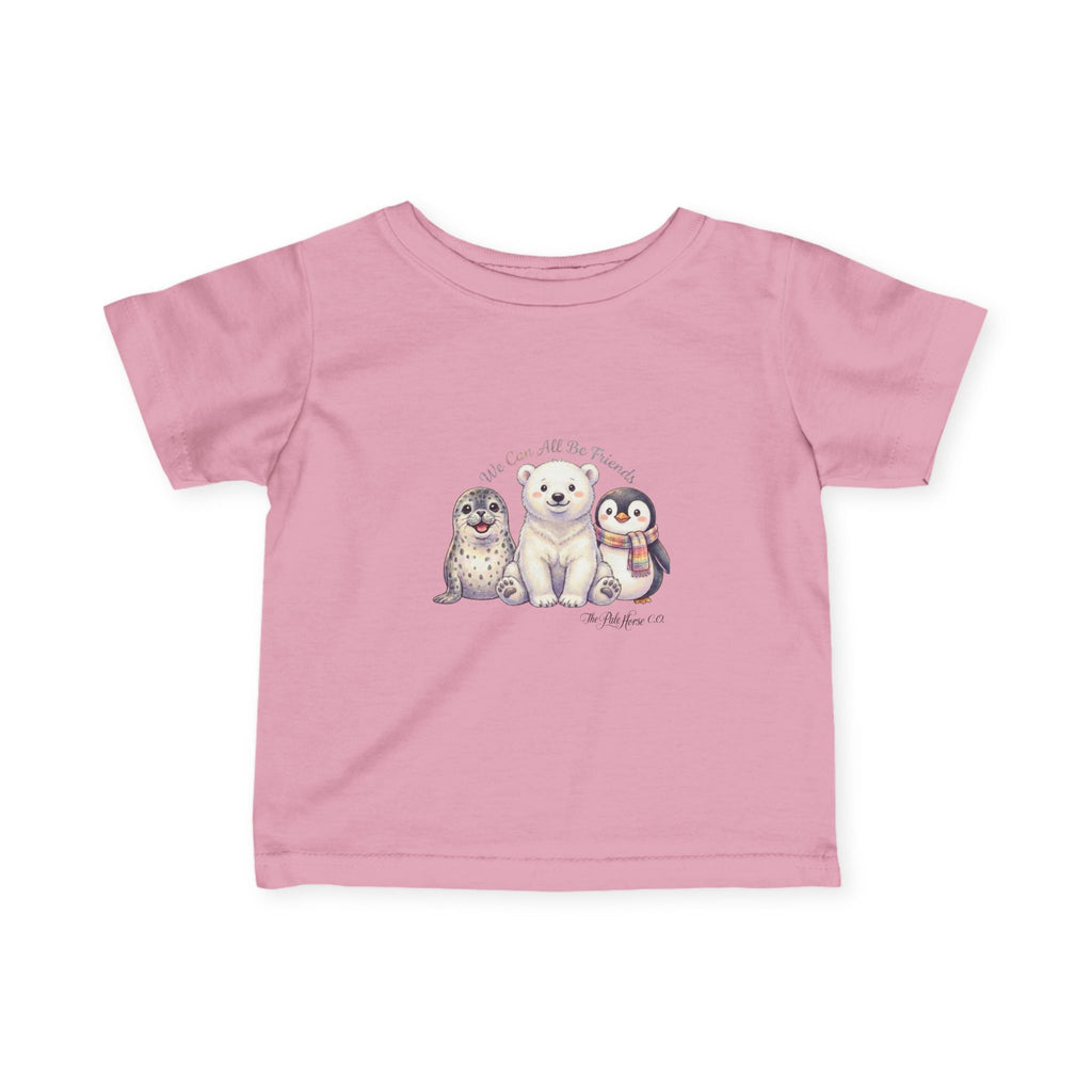 Infant Tee — Cute Polar Bear, Seal & Penguin Friends Baby Shirt ("My Besties")