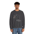 Pale Horse Skull Design Crewneck Sweatshirt | Gothic Horse Artwork