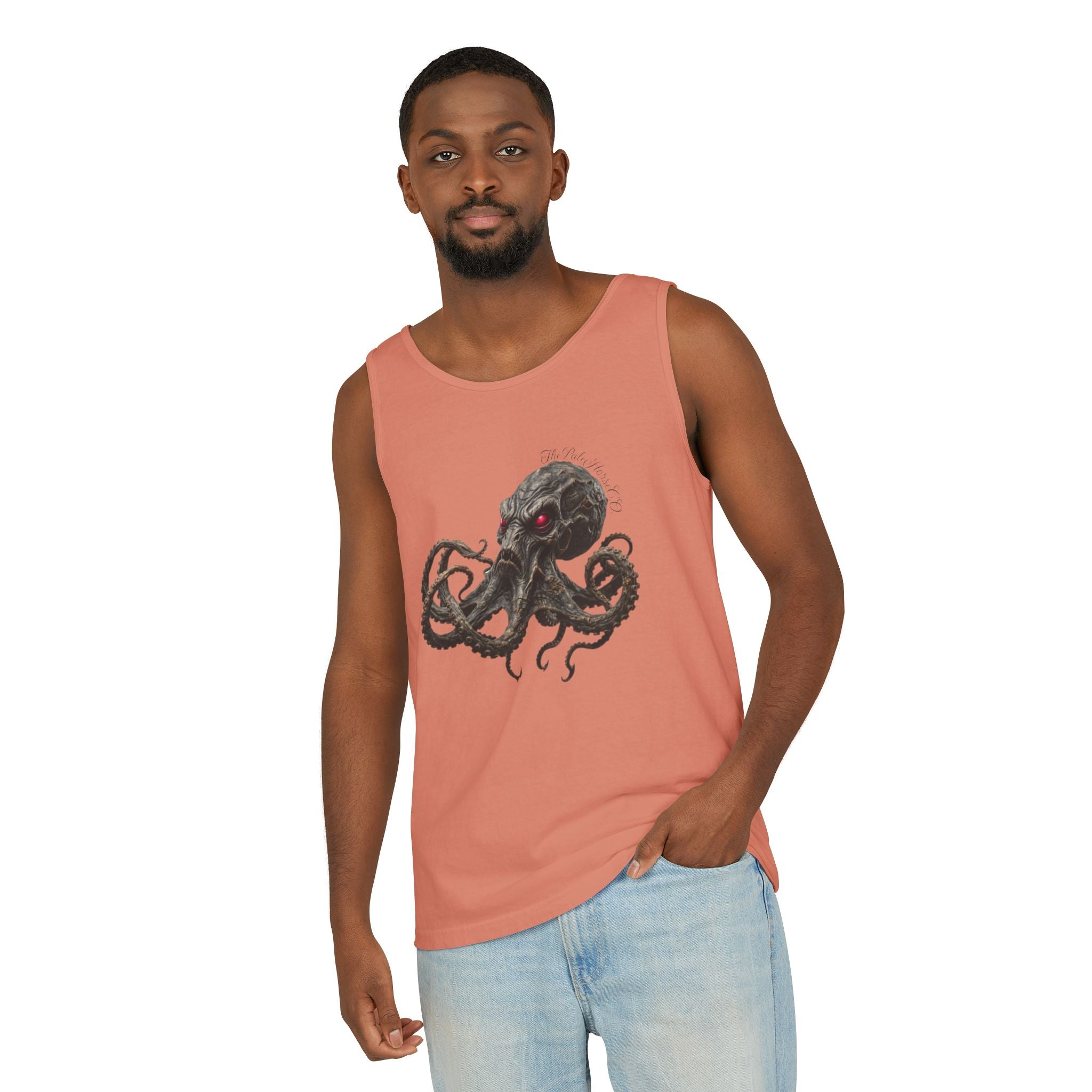 Octopus Skull Tank Top — Dark Nautical Graphic Tank